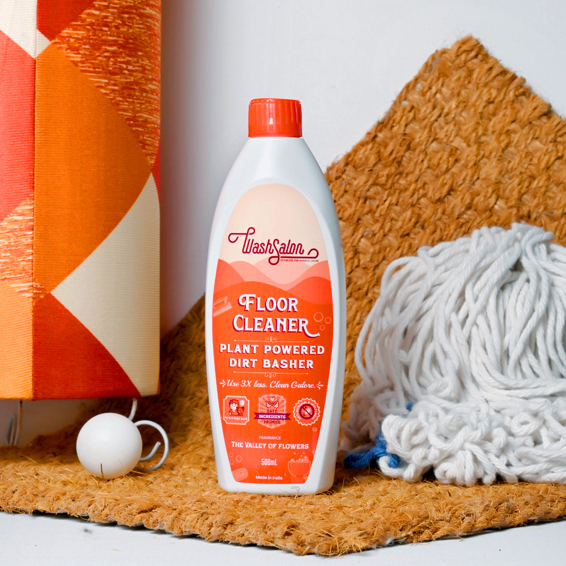 Eco-Friendly Floor Cleaner for Tiles – Baby Safe & Pet Safe Mopping with WashSalon Liquid