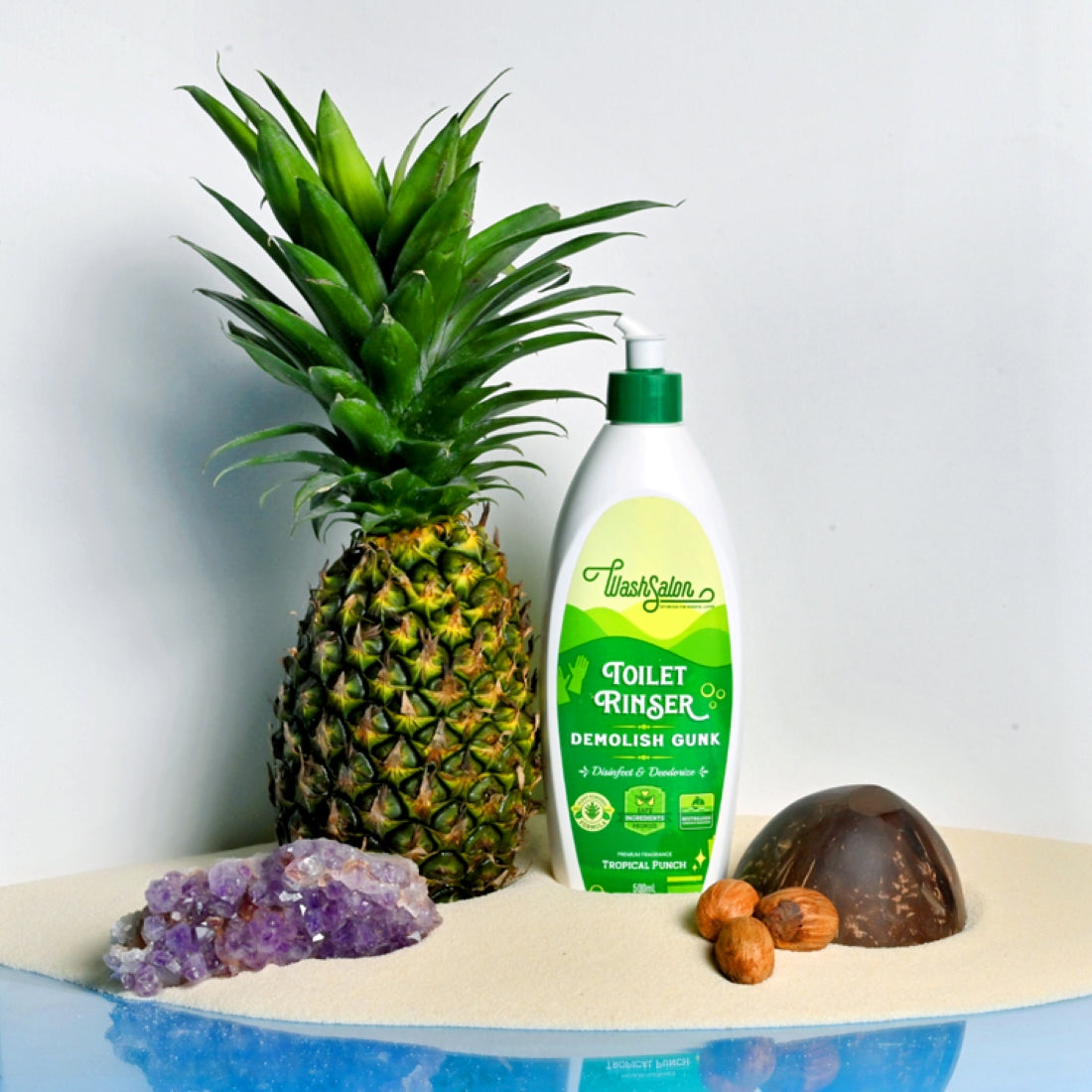 WashSalon Toilet Rinser Releases a Premium Tropical Fragrance After Every Flush