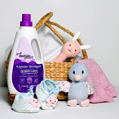Soft, clean baby clothes after wash with eco-friendly, chemical-free detergent