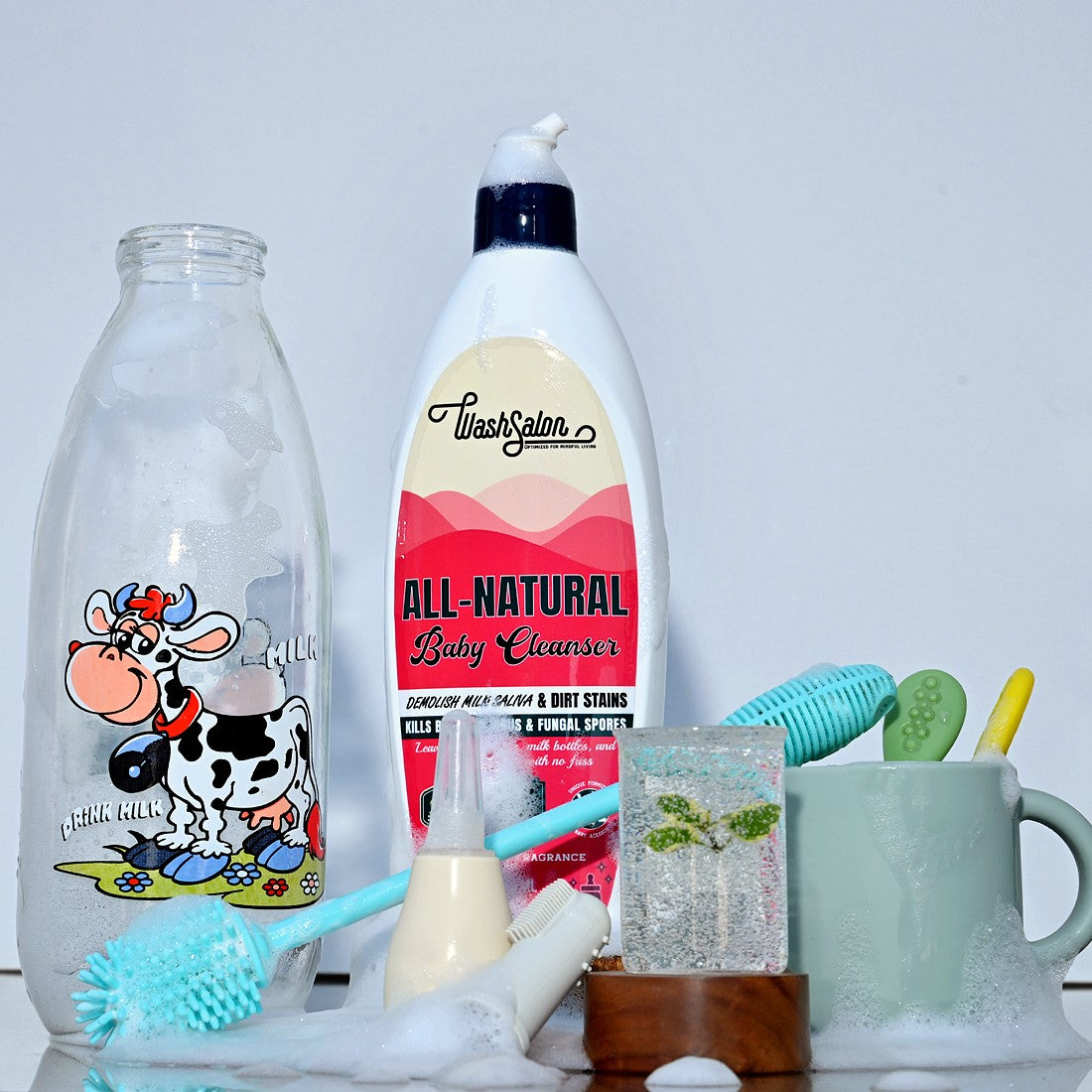 Best Baby Bottle Cleaner in India – WashSalon Plant-Based Formula for Removing Milk Residue and Germs