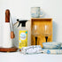 WashSalon Kitchen Cleaner Spray bottle placed on a kitchen counter for heavy-duty degreasing in Indian kitchens